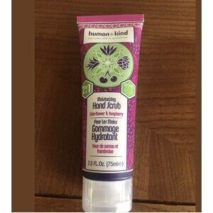 Human + Kind Moisturizing Hand Scrub, Elderflower and Raspberry 2.5oz SEALED